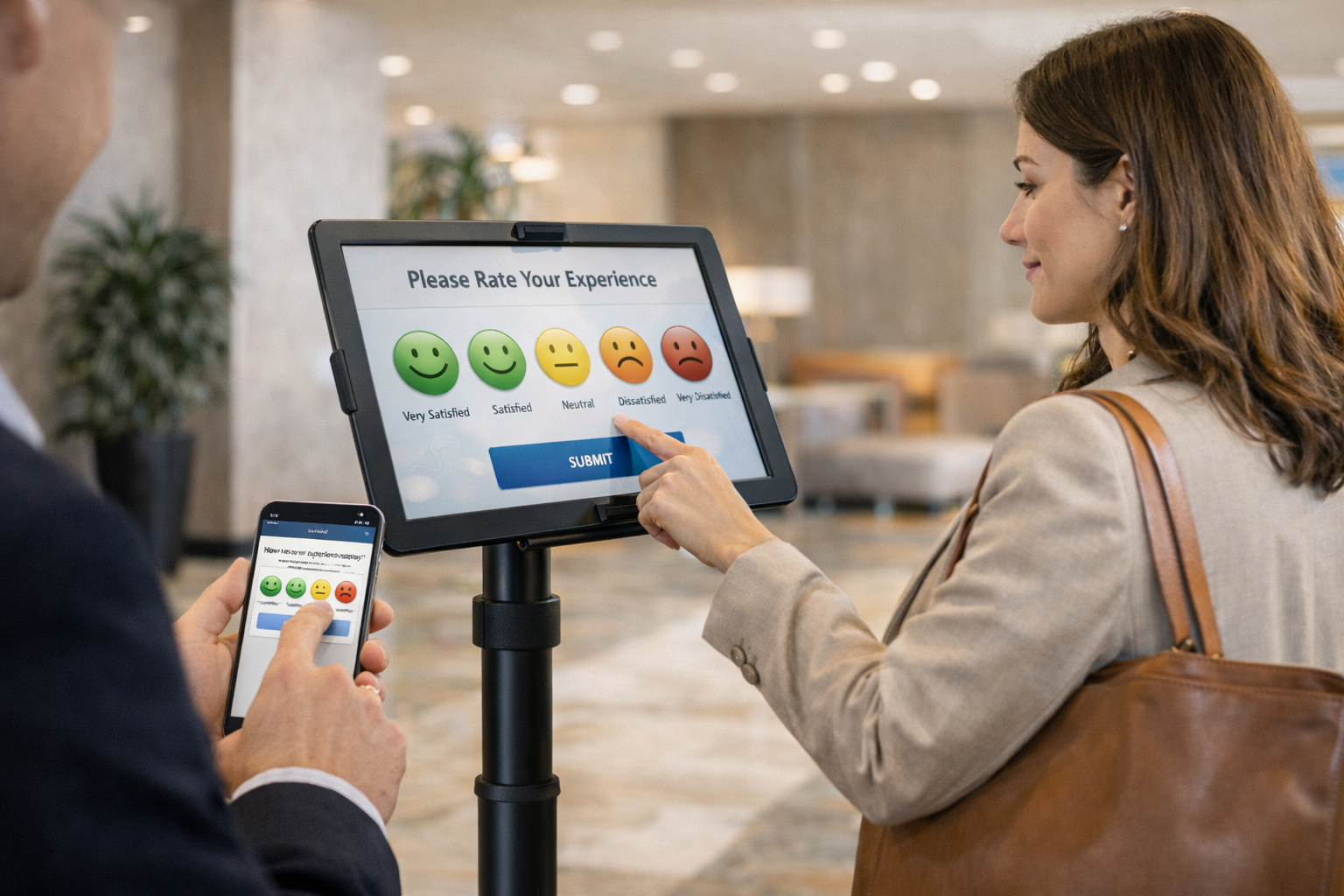 SurveySphere patient feedback system for hospitals - bank - Retail