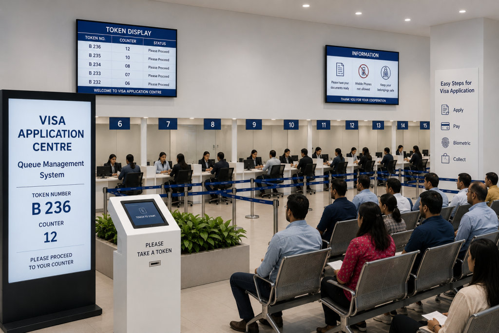 Cloud-Based-Queue-Management-System - VFS Global - Case Study